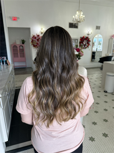 Hair styling work by Audrey's Style Bar