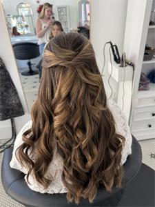 Hair styling work by Audrey's Style Bar